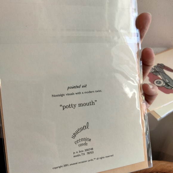 4 vintage retro style 2001 cheeky greeting cards - Picture 6 of 8